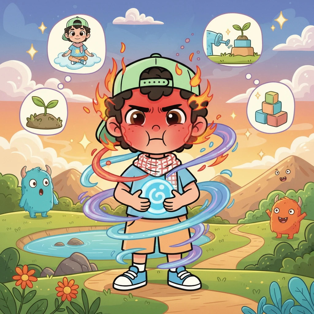 غضب أحمر… لكني أهدأ - educational