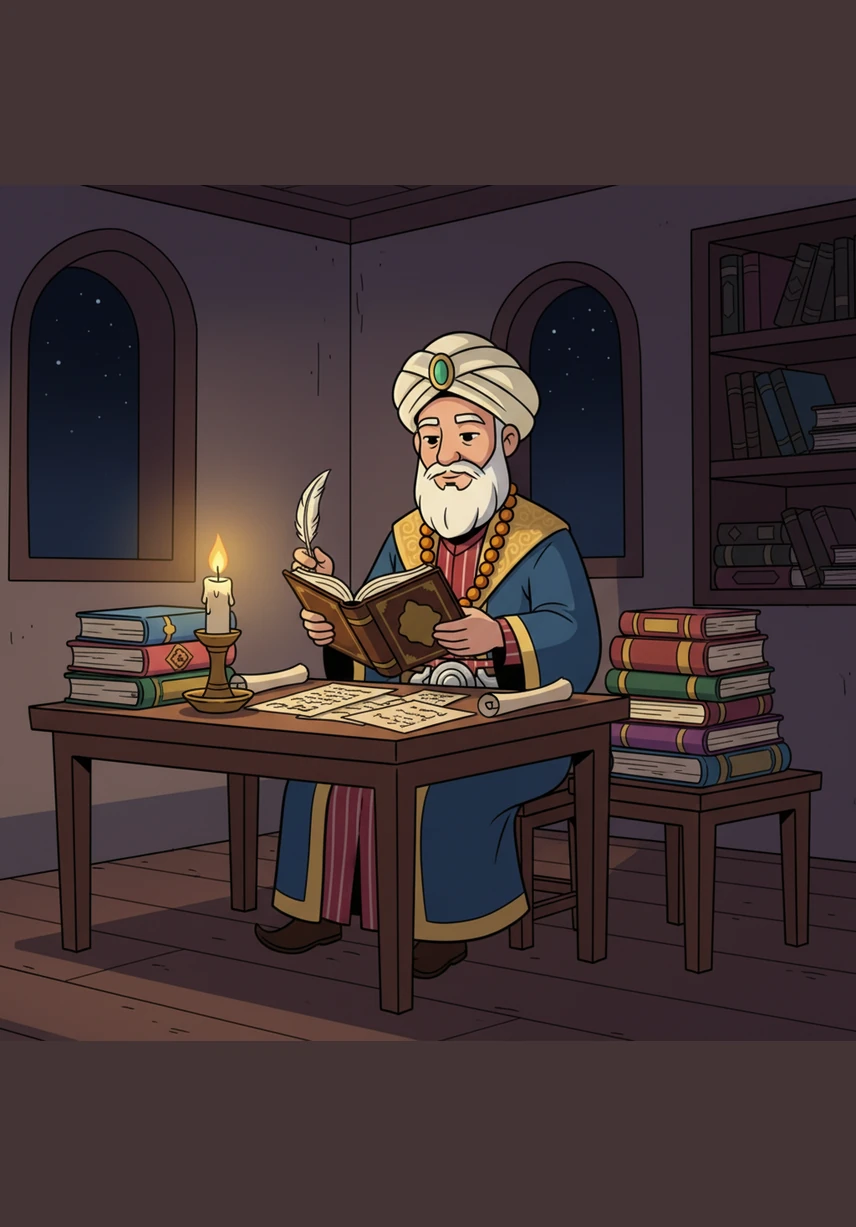 Gece yarısı mum ışığında eski el yazmalarını inceleyen Yusuf, hocasının "İrfan, bilginin hikmetle yoğrulmuş halidir" sözünü düşünüyordu. Artık yavaş yavaş anlamıştı ki, gerçek ilim sadece akılla ezberlenen değil, kalp ile hissedilen bir hakikatti.