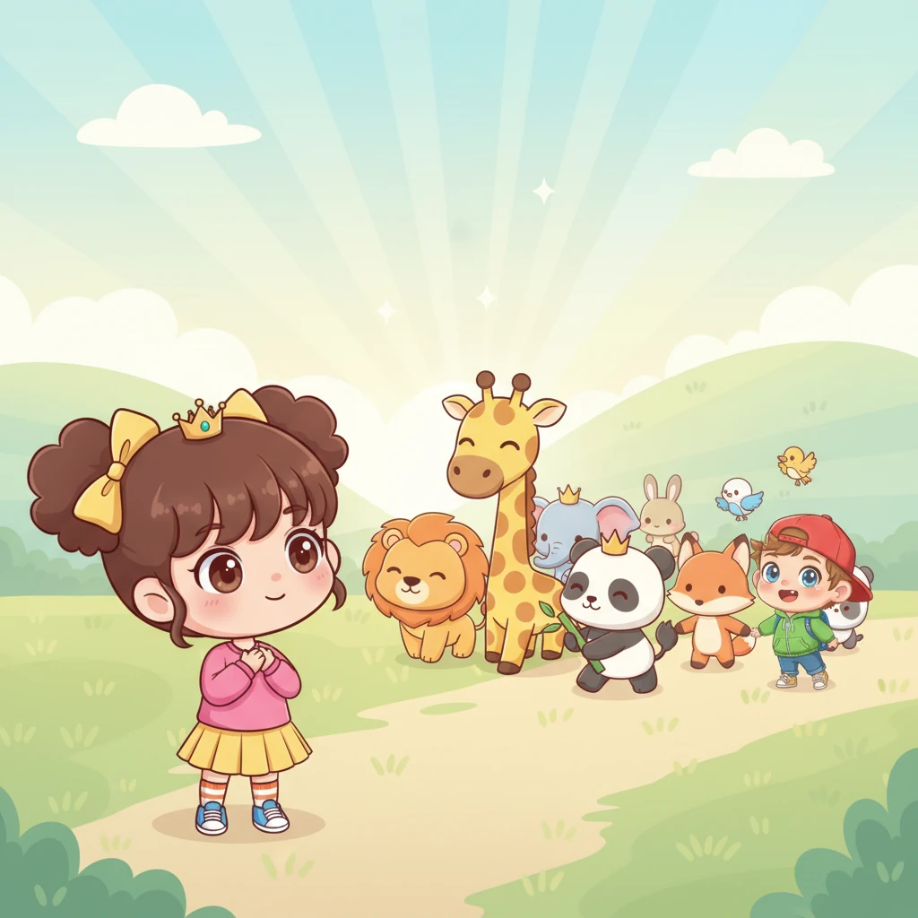 Nel corso di eoni, appaiono nuovi e meravigliosi animali, portando infine agli esseri umani. Aurora vede una parata di simpatici animali chibi, che termina con una bambina chibi (simile a lei) che tiene per mano un bambino chibi, tutti sorridenti. Sente una calda connessione con ogni forma di vita.