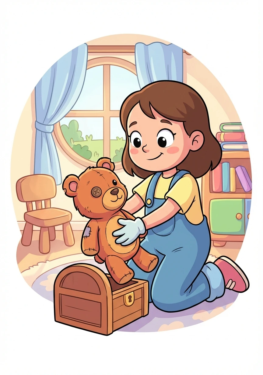 Sarah, Elias's granddaughter, picks up a worn teddy bear. It was Elias's favorite as a child, a tangible reminder of his enduring presence.