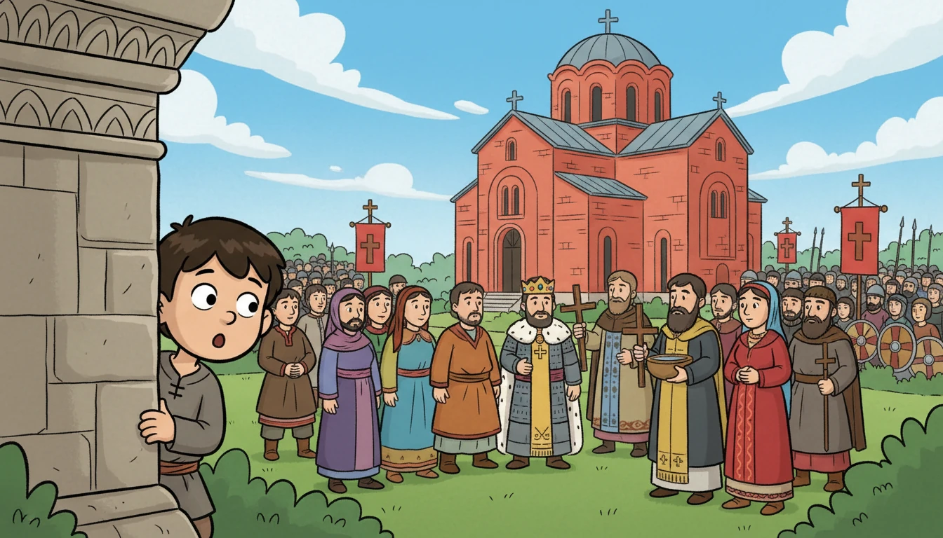 Борис се озова в епохата на княз Борис I, наблюдавайки приемането на християнството. Хората се събираха, за да приемат новата вяра, а Борис осъзнаваше колко важен е този момент за България.