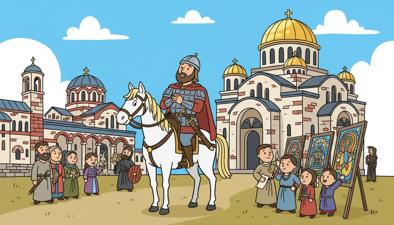 Борис пътува до Преслав, където видя великолепието на Златния век. Той се възхищаваше на прекрасните църкви, манастири и красиви произведения на изкуството. Това беше време на просперитет и културен разцвет.