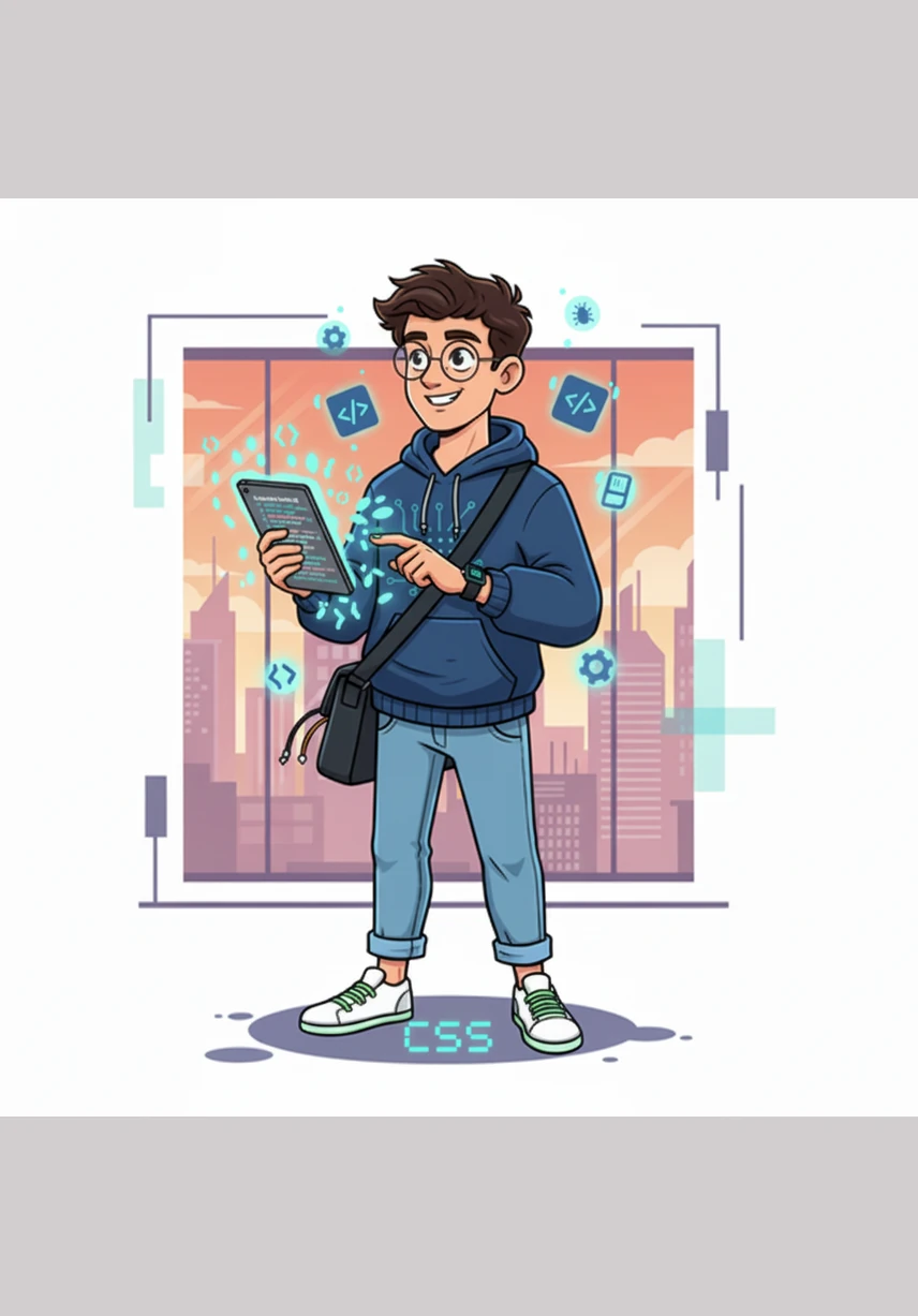 Alex applies CSS magic to the page, adding subtle shadows and elegant typography. The dashboard transforms from a basic layout into a polished, professional tool.