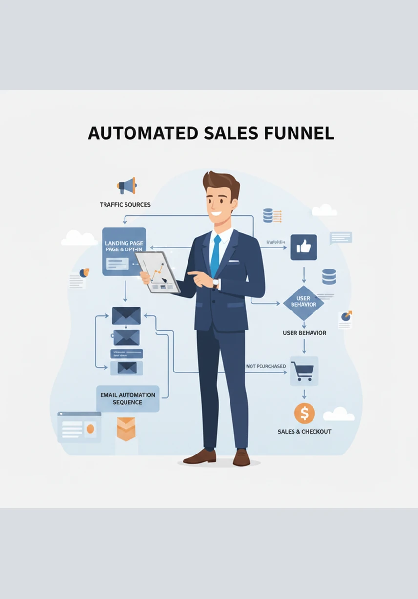 Leo builds an automated sales funnel, offering valuable free resources to build a community of loyal and engaged subscribers. This direct line of communication allows him to nurture relationships and build long-term brand loyalty through personalized messages.