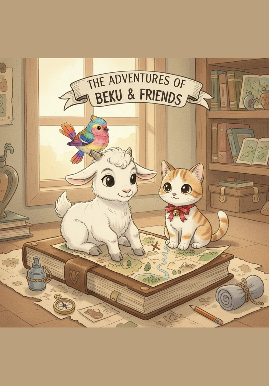 بکو ایک چھوٹا اور شرارتی بکرا تھا جو اپنے فارم پر رہتا تھا۔ آج وہ بہت خوش تھا کیونکہ وہ ایک بڑی گاڑی میں بیٹھ کر شہر جا رہا تھا۔