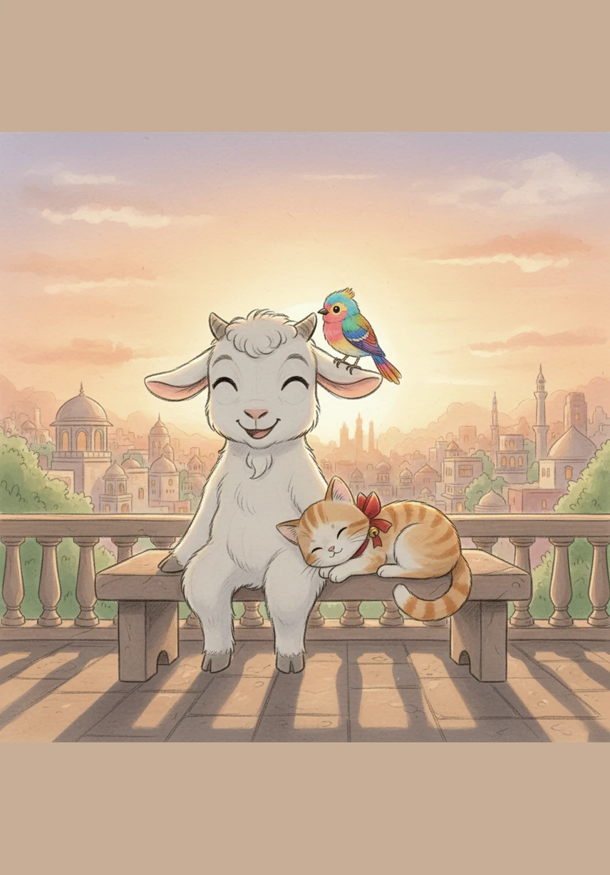 سورج ڈھلنے لگا تو بکو نے سوچا کہ شہر کتنا خوبصورت ہے اور یہاں کے لوگ کتنے اچھے ہیں۔ وہ اپنے اس پہلے سفر سے بہت خوش اور مطمئن تھا۔