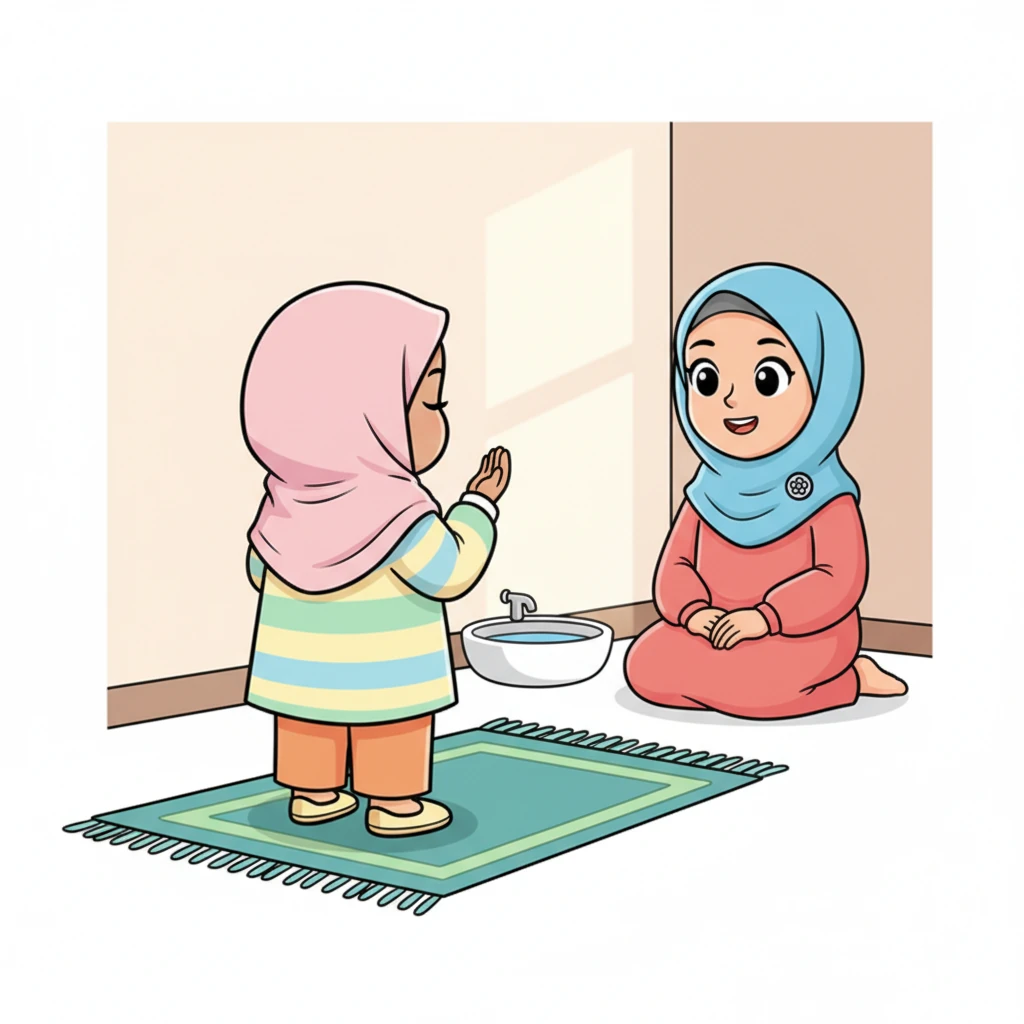 Zara menatap Ibunya, lalu ke arah sajadah yang terlipat rapi. Ia merasa terpanggil. Dengan hati yang lebih tenang, Zara beranjak, mengambil air wudhu, dan mulai sholat. Dalam setiap gerakannya, ia merasakan kedamaian yang belum pernah ia rasakan sebelumnya.