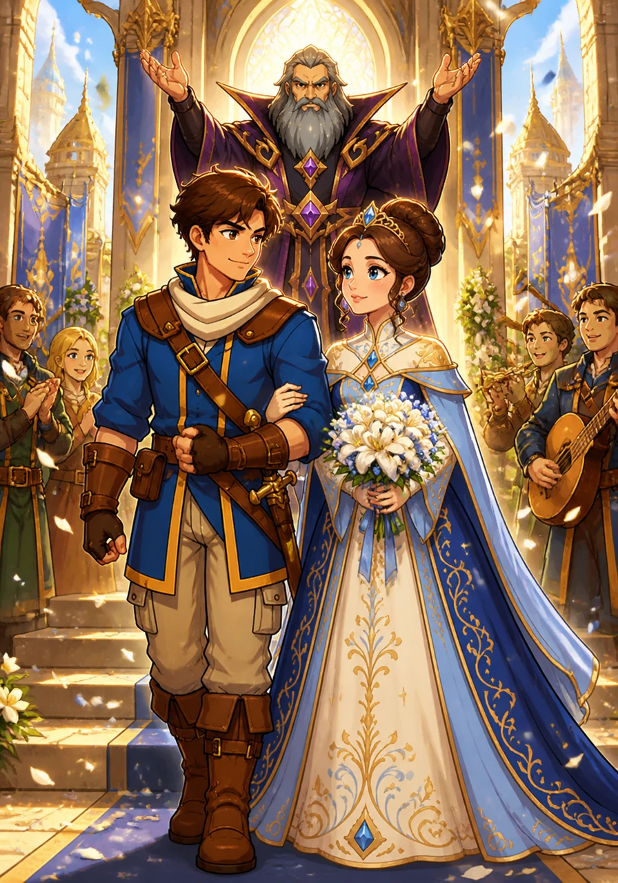 Peace returned to the lands as Adrian and Elena were wed in a grand ceremony filled with joy, music, and golden light. They ruled their kingdoms with wisdom and compassion, forever cherishing the journey that had proven the true and unbreakable strength of their love.