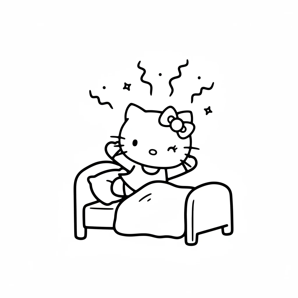 Hello Kitty woke up with a twinkle in her eyes. She dreamt of faraway lands and exciting new things to see. Today felt like the perfect day for an adventure!