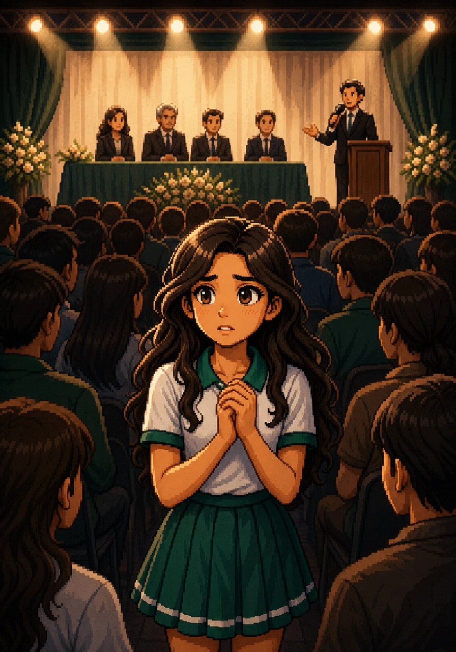 Suddenly, the judges took the stage and the microphone crackled to life, drawing a hush over the excited crowd. Litzi gripped her hands together, her heart racing as the announcer began to read the names of the finalists.