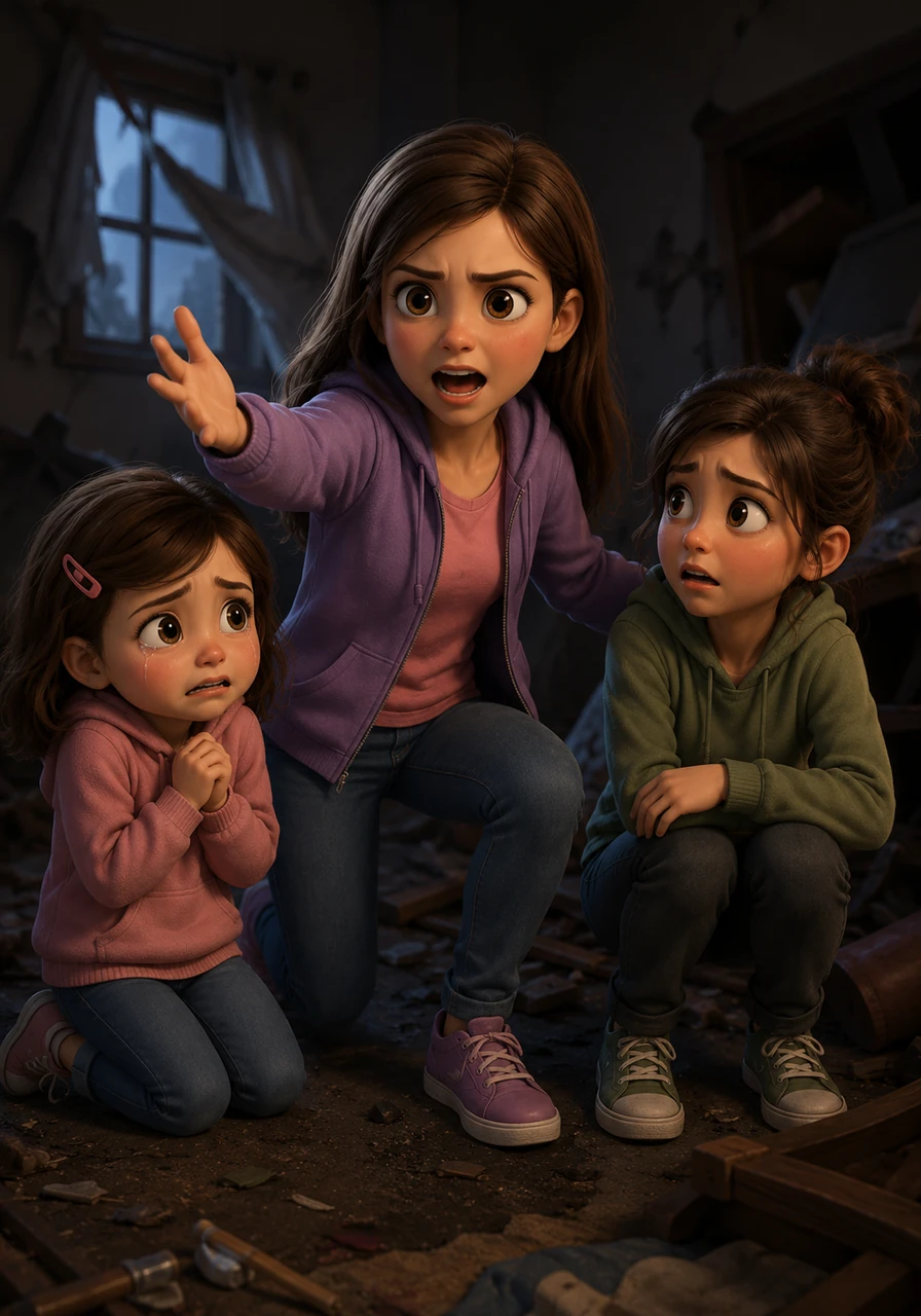 Amidst the chaos, Eva remembered her mother’s secret profession and realized they had one final hope. She turned to the frightened team and shouted that her mother was an astronaut who could help them escape to the moon.