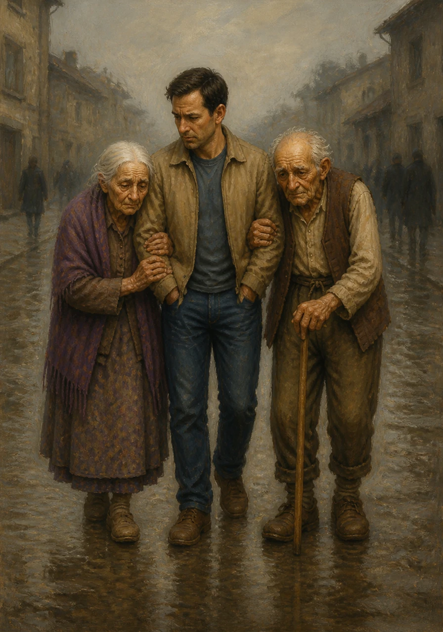 No visitors ever came to their door—no children, no grandchildren, and no friends. They moved through the world in a tight cocoon of loneliness, always together, as if afraid of being lost in the indifferent crowd.