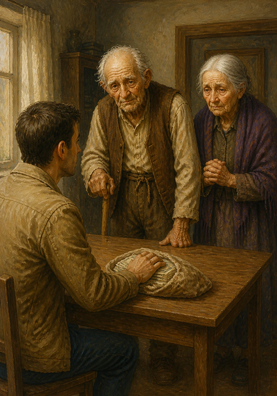 The deal had only three conditions: pay the money upfront, let them stay until they passed, and inherit everything they left behind. It was a simple arrangement that carried a heavy, unspoken burden.