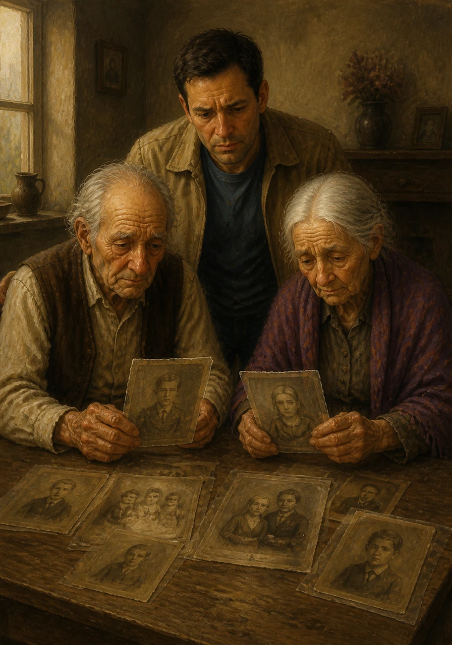 The edges of the certificates were worn transparent from years of being held and wept over. The old couple sat in the quiet room, the last survivors of a family line that had been cruelly cut short.