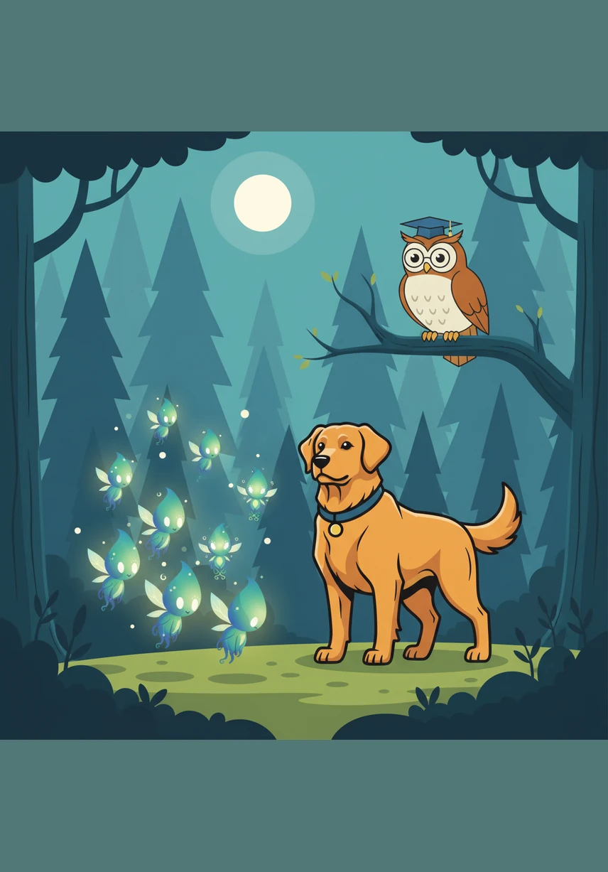 A group of tiny, glowing forest sprites fluttered toward him, their wings making a sound like tinkling bells. They bowed low before Barnaby, recognizing the golden tag as the symbol of the garden's chosen protector.