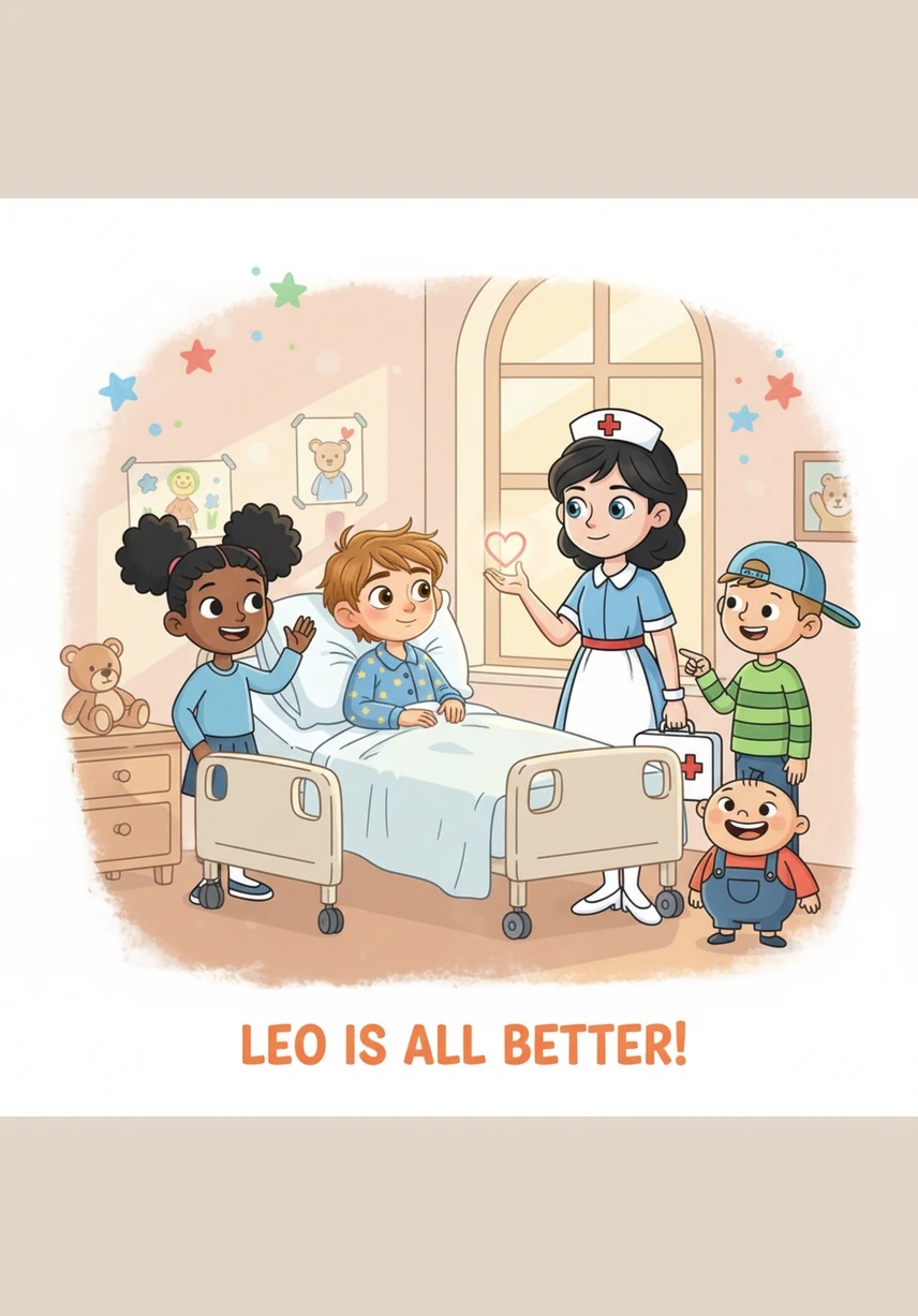 Leo opened his eyes to the familiar beep of the monitor and the kind smile of his nurse. He looked down and found a small tuft of white cotton caught in his hand, a secret souvenir from his magnificent journey.