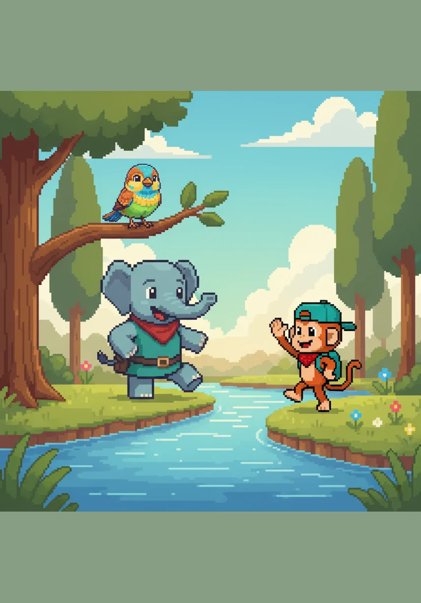 On the far bank, Elio realizes that while he cannot fly like a bird, his strong legs are a different kind of magic. He smiles brightly, finally proud of the unique gifts that make him exactly who he is meant to be.