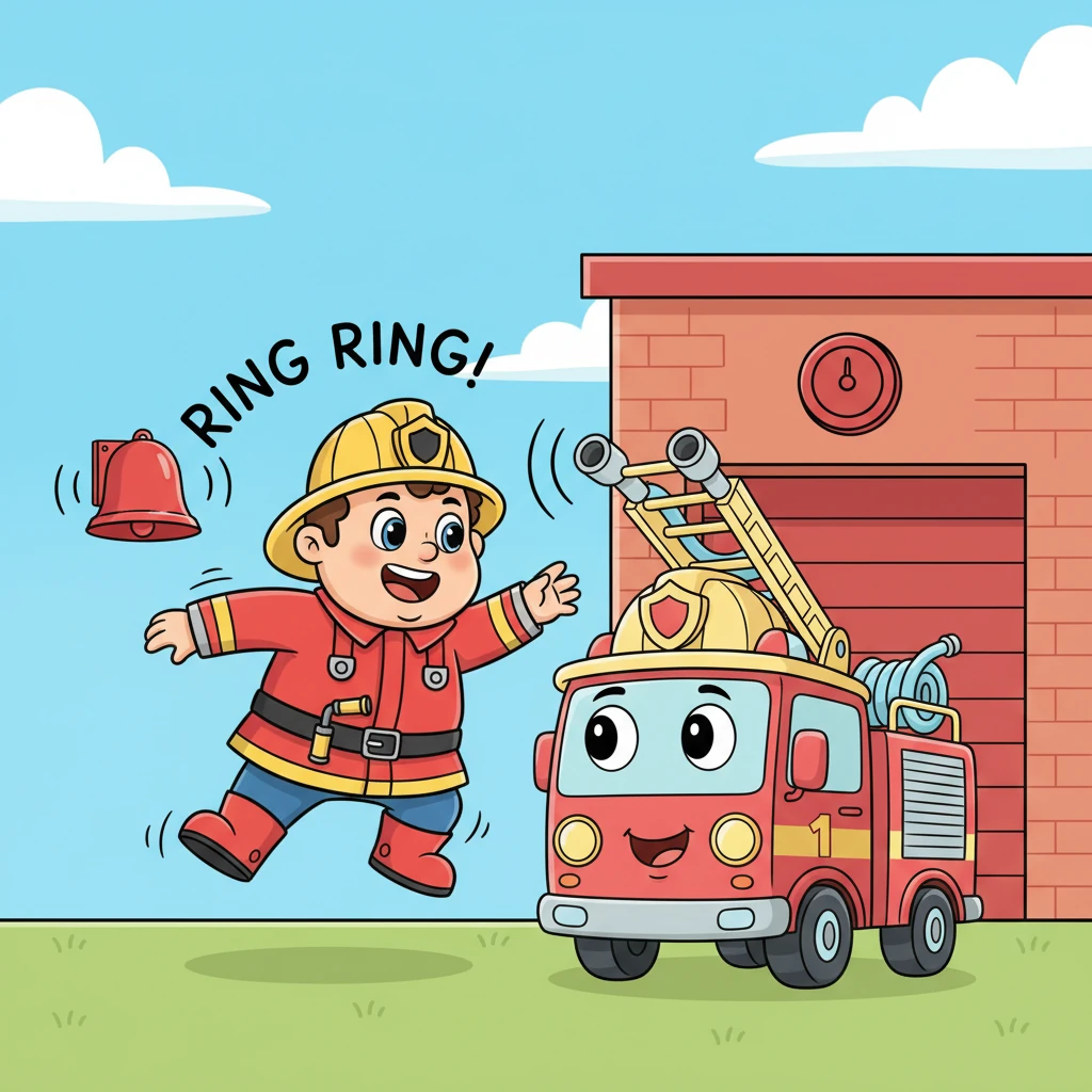 Ring! Ring! The fire alarm sounds!