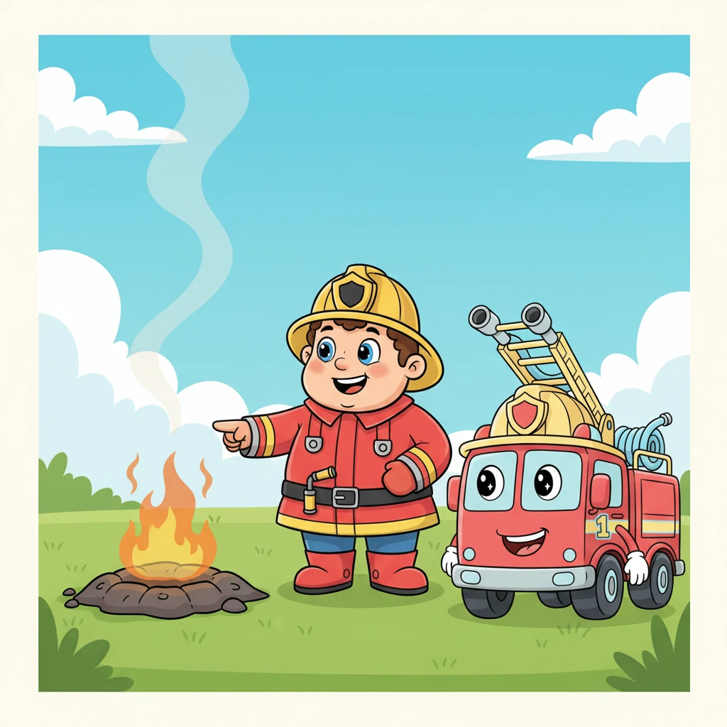 The fire shrinks smaller, then disappears.