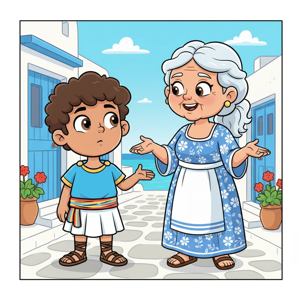 A friendly local, Yiayia Eleni, noticed Niko's puzzled face. She explained with a warm smile that Greece had a clever plan called the 'Smart Tourism Cap.' It meant only a certain number of visitors could come each day, like a friendly limit to keep places special.