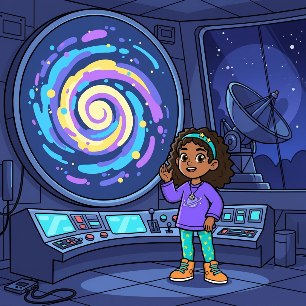 The radio dish finally received the message, revealing a breathtaking image of a distant galaxy. Anya felt a thrill of victory and excitement.
