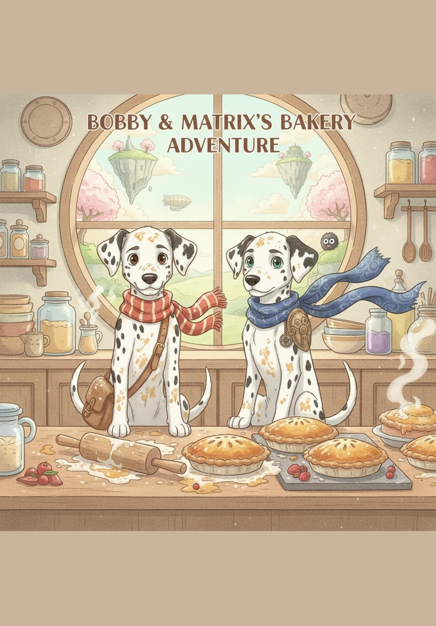 They reach a busy intersection and wait patiently at the crosswalk, just like they saw the humans do. People smile and take pictures of the two well-behaved, yet very messy, Dalmatians.