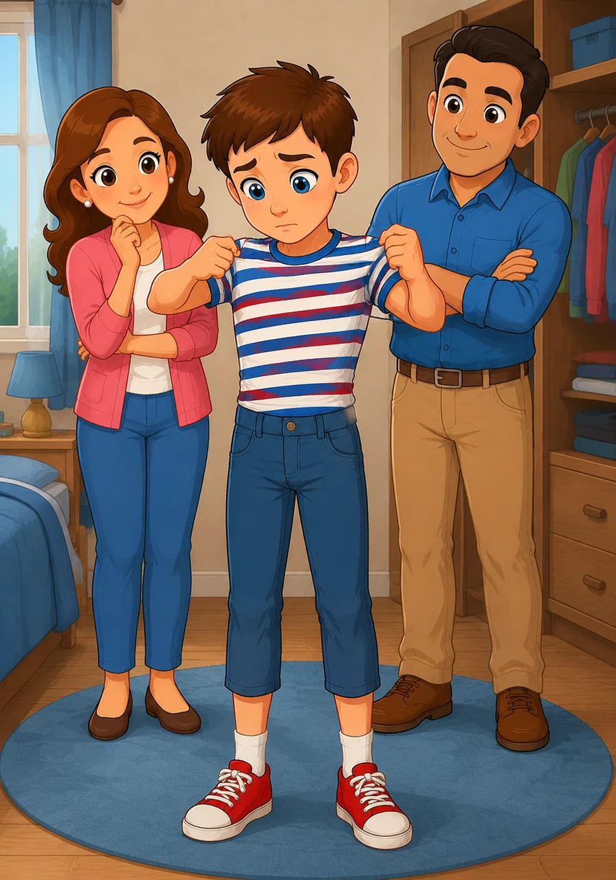 As I try to pull on my favorite striped shirt, I realize it feels quite tight around my chest and shoulders. My body is changing, and the clothes that once fit perfectly now feel a little bit different on my skin.