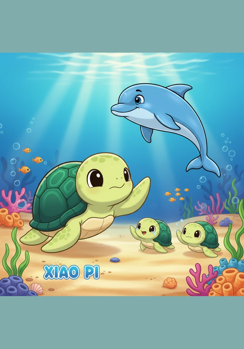 迎着清晨的第一缕阳光，小皮告别了城堡，坚定地划向更远的大洋深处，开启属于他的精彩人生旅程。