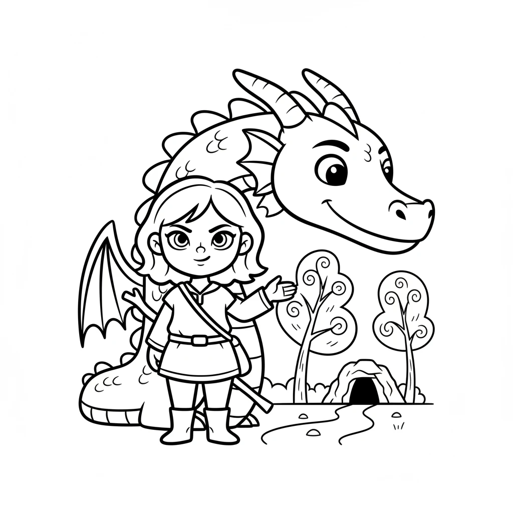 dragon coloring pages