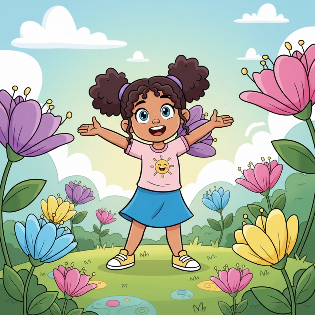 Pip felt a wave of relief and excitement wash over her. She imagined herself as a blossoming flower, strong and vibrant, ready to unfurl her own petals to the world.