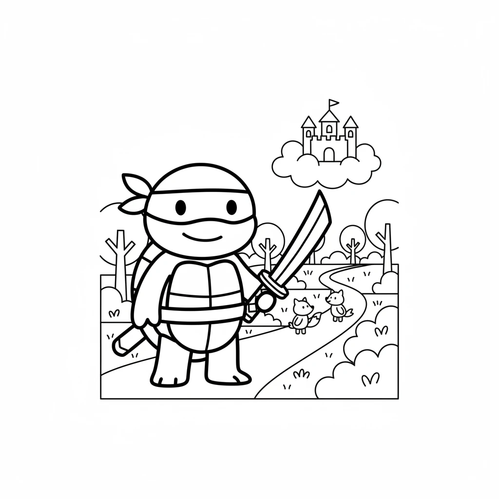 ninja turtles coloring pages