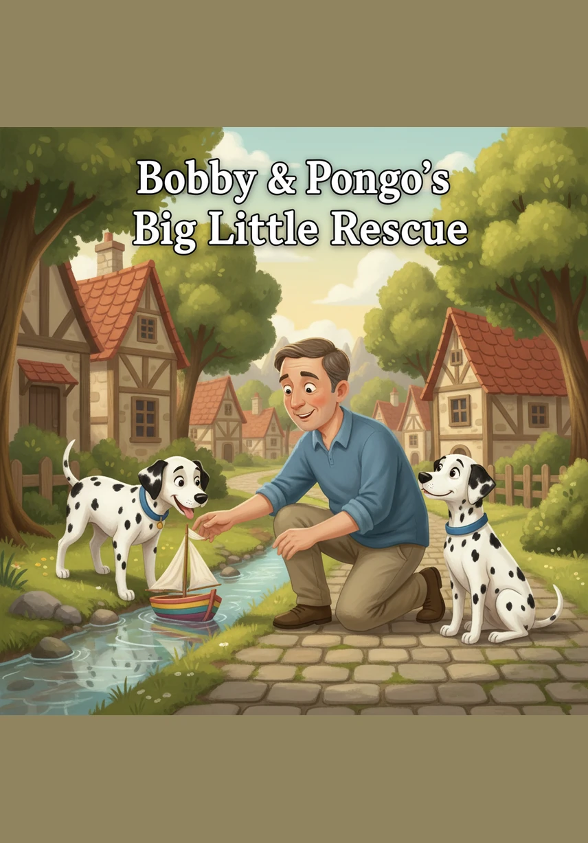 The man provides a bowl of cool water and some tasty biscuits, which the brothers enjoy gratefully. He checks their collars and picks up his phone to help the little explorers find their way back.