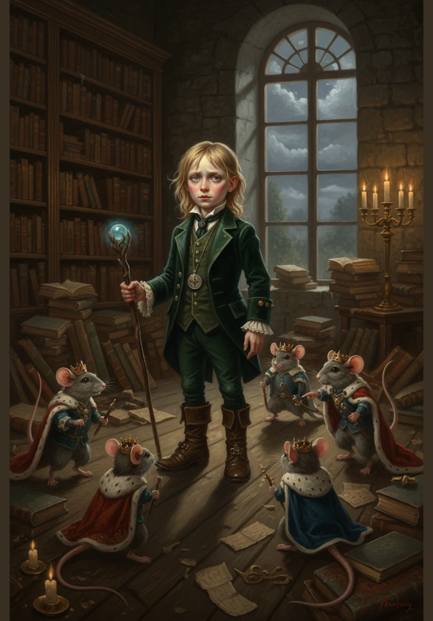 Using a clever trap made of vines and the distraction of his shiny button, Egor helps Pip lure the spider away. Egor quickly unties the cage, and Princess Mia leaps to safety, her tiny crown sparkling in the gloom.