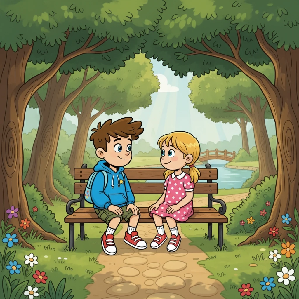 Les appels téléphoniques prirent le relais, remplaçant les messages.  Un après-midi, ils décidèrent de se retrouver dans un parc tranquille, loin du bruit et des regards.  Ils étaient enfin seuls, face à face.