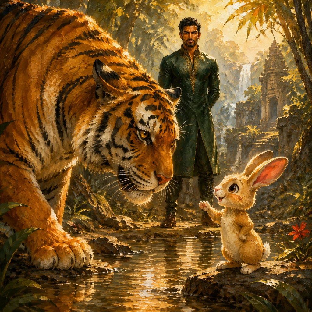 The Tiger and the Wise Rabbit - Fairy tales