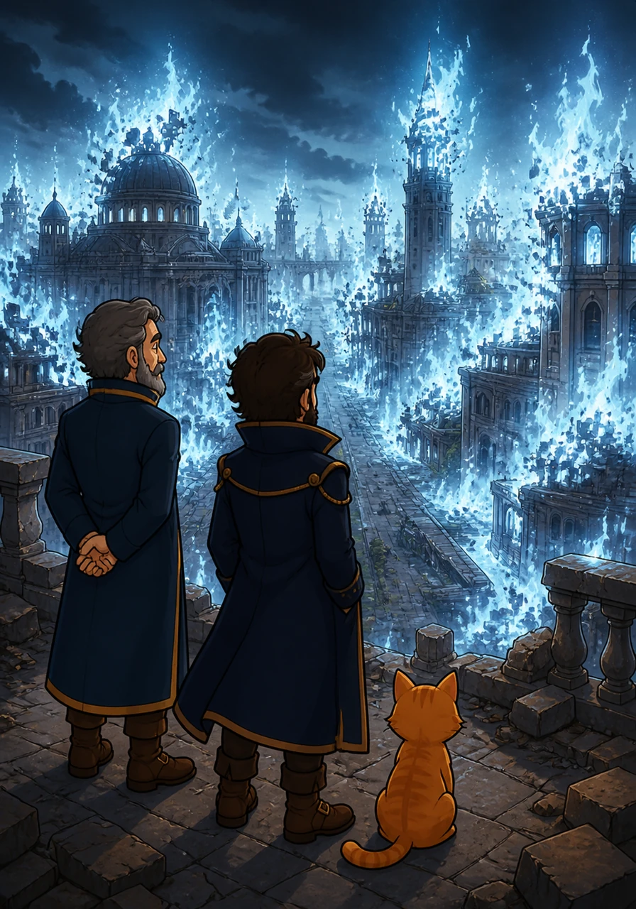 The last great capital city began to burn, though the flames were cold and cast no shadows. It was less of a fire and more of a systematic deletion of everything the inhabitants had spent centuries building.