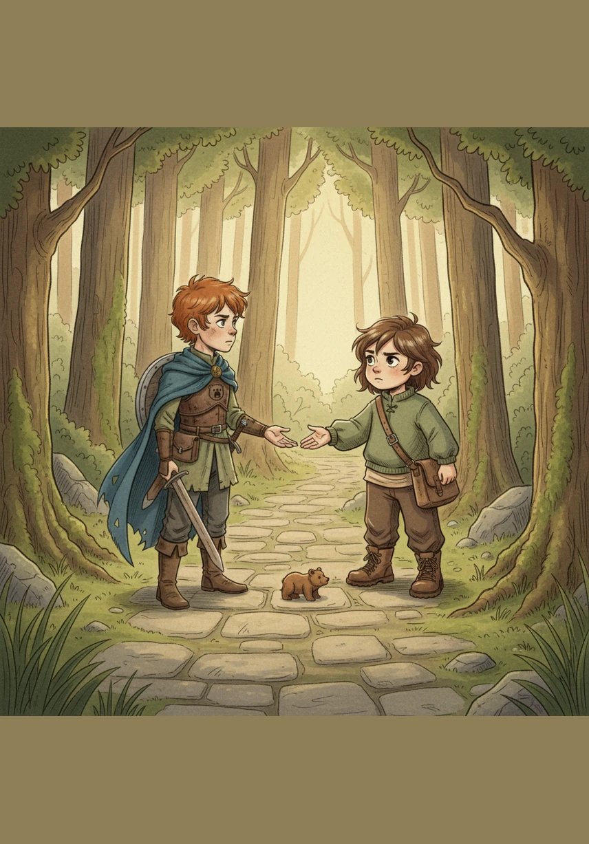 Dark clouds gathered quickly, and a sudden rainstorm sent the pair scurrying into the mouth of a dry, limestone cave. They huddled together for warmth, listening to the rhythmic pitter-patter of raindrops against the stones outside.