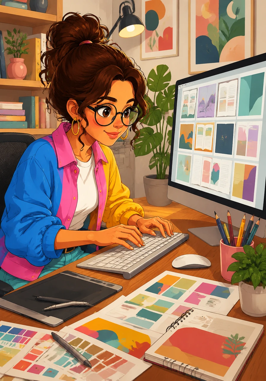 Her fingers flew across the keyboard as she mapped out an intricate grid of ideas, focusing on high-demand products like social media posts, sleek ebooks, and vibrant fitness planners. She carefully selected a modern aesthetic, balancing minimalist layouts with eye-catching, trending color palettes.