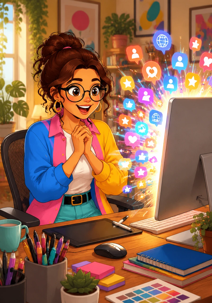 Notifications suddenly began to flash across Maya's screen as fellow creators and digital entrepreneurs discovered her comprehensive design catalog. Messages of excitement and gratitude poured in from all over the world, praising the low complexity and high commercial value of her work.