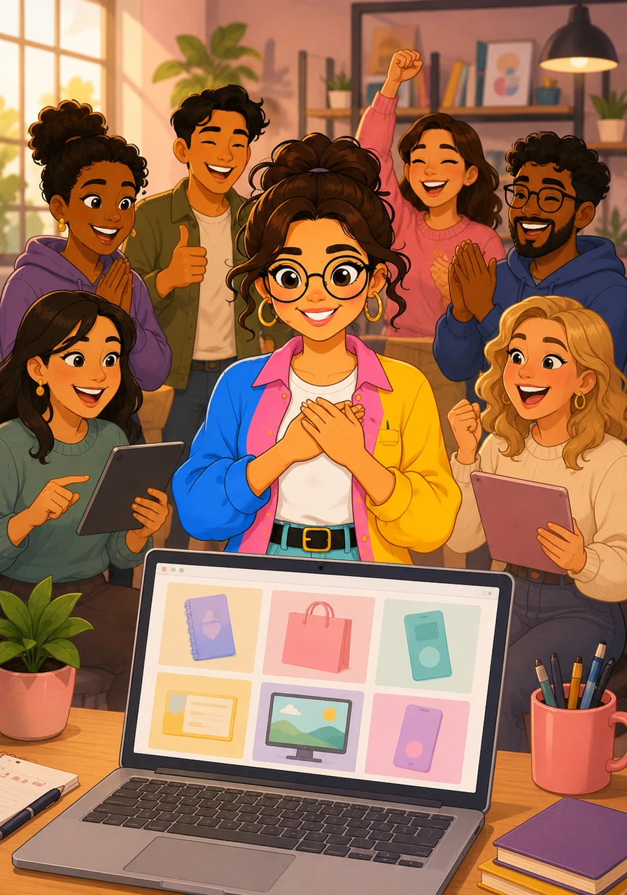With a heart full of accomplishment, Maya looked at her thriving digital storefront, realizing she had created far more than just templates; she had built a launchpad for other people's dreams. The community grew around her hub of resources, sharing tips and celebrating each other's business milestones.