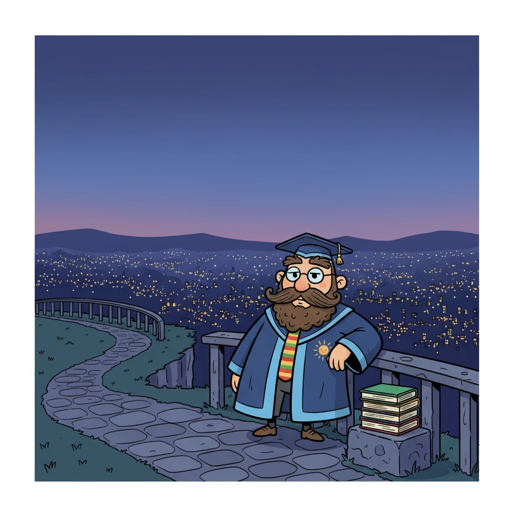 Las luces de la ciudad parpadean, un espectáculo distante y melancólico. Piensa en cómo el dolor se convierte en silencio, en una calma que a veces es más dura que la tormenta.