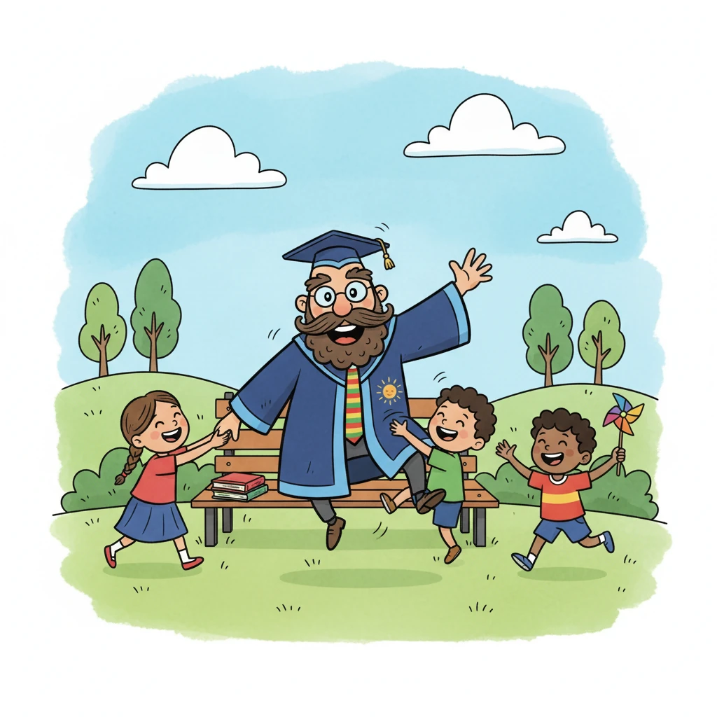 La inocencia de los niños le transmite una calma inesperada. Su energía, su vitalidad, le recuerdan que la vida sigue, que la esperanza aún existe.