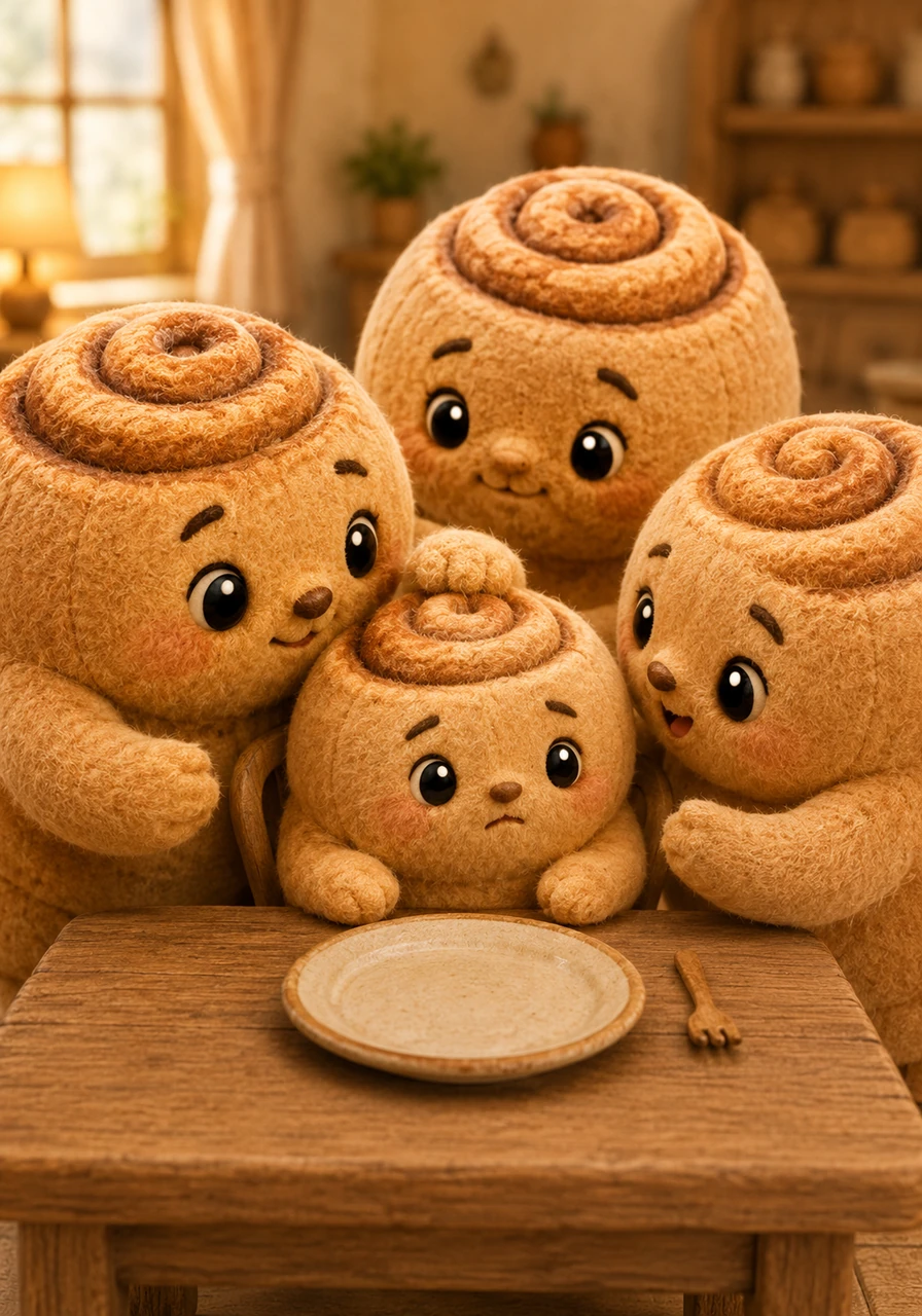 Her loving family would pet her gently and worry about her health. They kindly explained that eating too fast meant she couldn't properly taste her food or give her tummy time to feel full, but Cinnamon Bonbon just didn't understand.