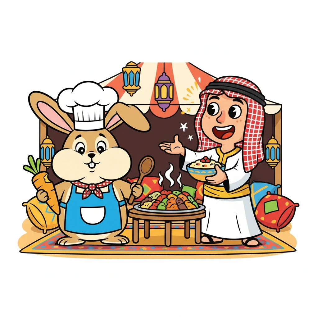 อิ้ลฮามบู่พยายามแปลคำพูดของเจ้าชาอาหรับอย่างสุดความสามารถ ถึงแม้เจ้าชาอาหรับจะพูดแต่ภาษาอังกฤษ แต่ก็สื่อถึงความอร่อยของอาหารได้เป็นอย่างดี.