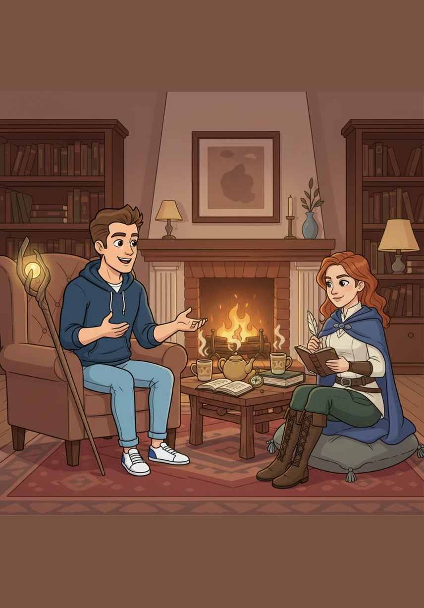 We sit together in a warm, cozy room, the air filled with the comfortable silence of two people who know each other well. I turn to Christine with a soft smile and ask if I can tell her a story about someone I know.