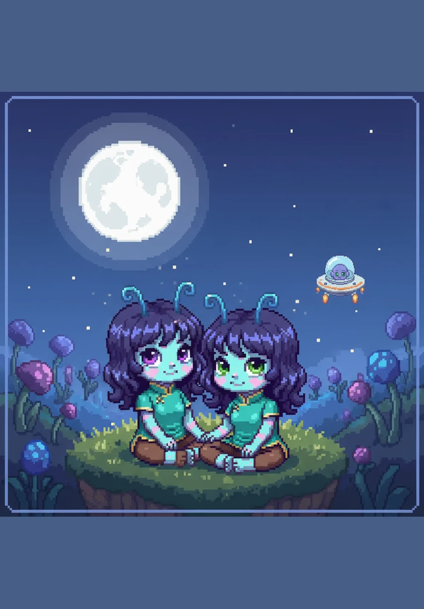 They sat together under the moonlight, sharing stories through drawings in the soft dirt. Zippy showed her his home among the stars, and Maya showed him the wonders of the forest and the sea.