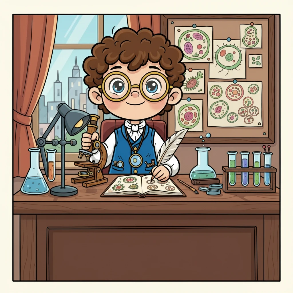 Robert a continuat să exploreze lumea microscopică. A observat diferite tipuri de celule, din plante și animale, desenând cu atenție tot ce vedea. Descoperirile sale au uimit lumea științei.