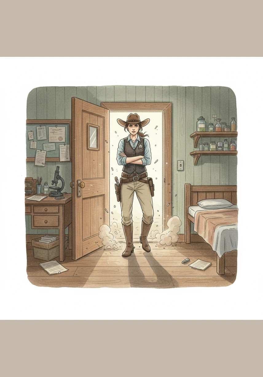 The peace was shattered when Sheriff Sarah Miller burst through the door, her face pale with worry and her uniform dusted with debris. A thunderous roar echoed from the town square, shaking the very foundations of the clinic and signaling the arrival of something impossible. Sarah looked to Elias, knowing he was the only one who truly understood the shadows of the forest.