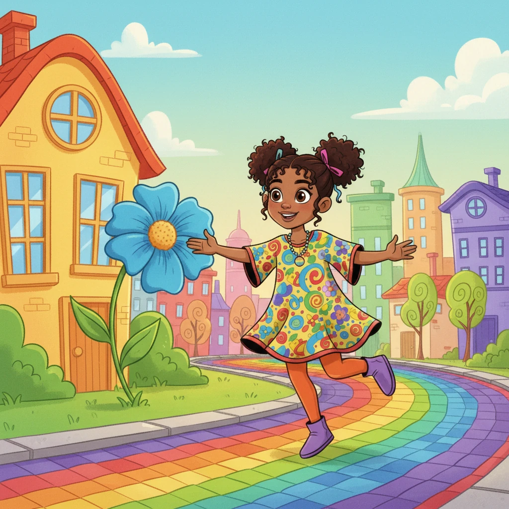 En la Ciudad de los Colores vivían muchos niños y niñas, cada uno con un color favorito y un miedo diferente. La ciudad era un arcoíris de casas, árboles y flores, donde la alegría se pintaba en cada esquina.