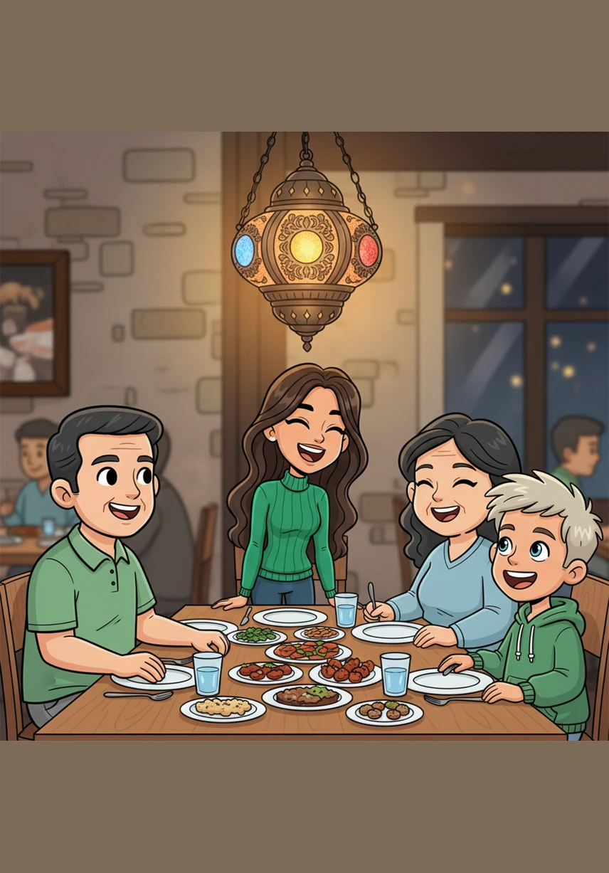 Elif sits at a crowded dinner table in Istanbul, laughing with her parents and younger brother under the warm glow of a hanging lamp. To the outside world, she is the perfect, soft-spoken daughter, but her eyes hold a chilling depth that no one in her family notices.